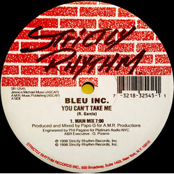Bleu Inc. You Can't Take Me USED VINYL 12INCH 33 S RPM