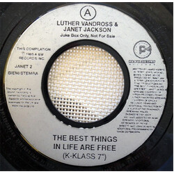 Luther Vandross / Janet Jackson The Best Things In Life Are Free USED VINYL 7INCH 45 RPM SINGLE JUKEBOX