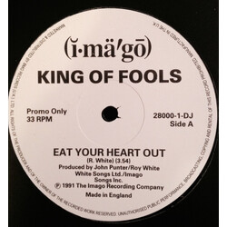 King Of Fools Eat Your Heart Out USED VINYL 12INCH PROMO