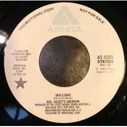 Gil Scott-Heron Willing Vinyl 7" USED