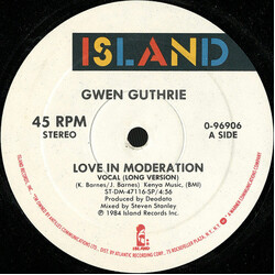 Gwen Guthrie Love In Moderation VINYL 12" USED