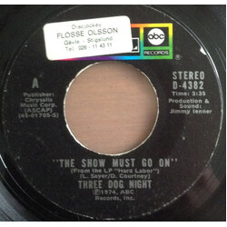 Three Dog Night The Show Must Go On USED VINYL 7INCH 45 RPM SINGLE STYRENE STEREO