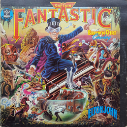 Elton John Captain Fantastic And The Brown Dirt Cowboy Vinyl LP USED