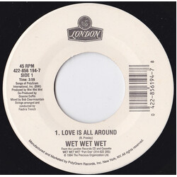 Wet Wet Wet Love Is All Around VINYL 7" USED