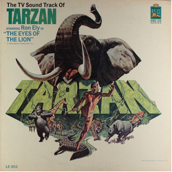 Ron Ely The TV Sound Track Of Tarzan Starring Ron Ely In "The Eyes Of The Lion" Vinyl LP USED