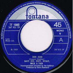 Dave Dee, Dozy, Beaky, Mick & Tich Don Juan VINYL 7" USED