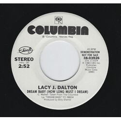 Lacy J. Dalton Dream Baby (How Long Must I Dream) USED VINYL 7INCH 45 RPM SINGLE PROMO