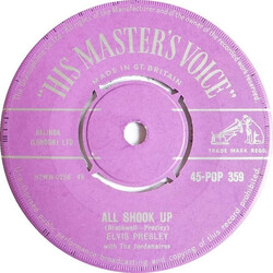 Elvis Presley / The Jordanaires All Shook Up USED VINYL 7INCH 45 RPM SINGLE