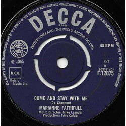 Marianne Faithfull Come And Stay With Me USED VINYL 7INCH 45 RPM SINGLE