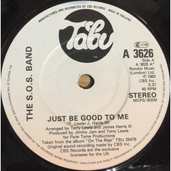 The S.O.S. Band Just Be Good To Me USED VINYL 7INCH 45 RPM SINGLE STEREO