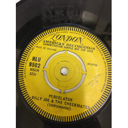 Billy Joe & The Checkmates Percolator / Round & Round & Round & Round USED VINYL 7INCH 45 RPM SINGLE PROMO