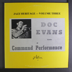 Doc Evans And His Jazz Band Command Performance (Jazz Heritage - Volume Three) Vinyl LP USED