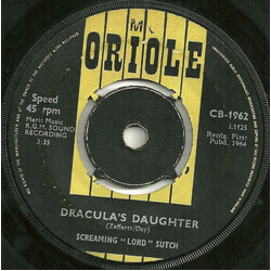 Screaming Lord Sutch Dracula's Daughter USED VINYL 7INCH 45 RPM SINGLE