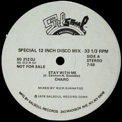 Charo Stay With Me (Special Extended Version) VINYL 12" USED