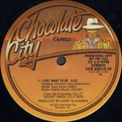 Cameo I Just Want To Be USED VINYL 12INCH 33 S RPM SINGLE SIDED PROMO