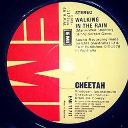 Cheetah (3) Walking In The Rain USED VINYL 7INCH 45 RPM SINGLE STEREO