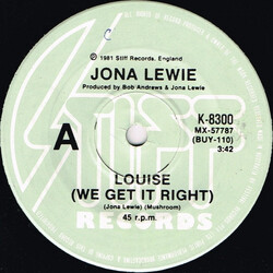 Jona Lewie Louise (We Get It Right) USED VINYL 7INCH SINGLE 45 RPM
