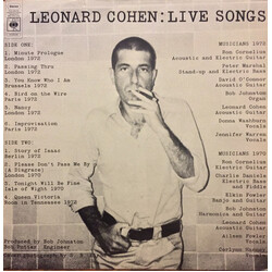 Leonard Cohen Live Songs Vinyl LP USED
