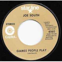 Joe South Games People Play / These Are Not My People USED VINYL 7INCH 45 RPM SINGLE STEREO