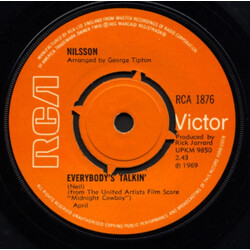 Harry Nilsson Everybody's Talkin' VINYL 7" USED