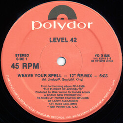 Level 42 Weave Your Spell VINYL 12" USED