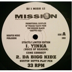 Various Ghetto Feel DJ Sampler USED VINYL 12INCH 33 S RPM LIMITED EDITION PROMO SAMPLER