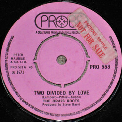 The Grass Roots Two Divided By Love USED VINYL 7INCH 45 RPM SINGLE