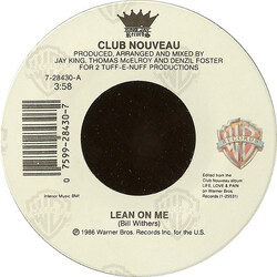 Club Nouveau Lean On Me VINYL 7" USED