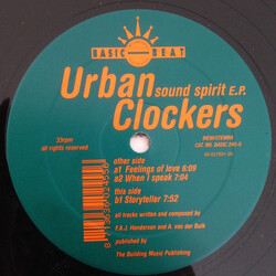 Urban Clockers Sound Spirit E.P. USED VINYL 12INCH 33 S RPM EP