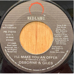 Osborne & Giles I'll Make You An Offer USED VINYL 7INCH 45 RPM PROMO