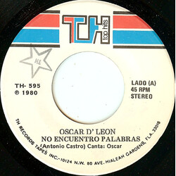 Oscar D' León No Encuentro Palabras USED VINYL 7INCH 45 RPM