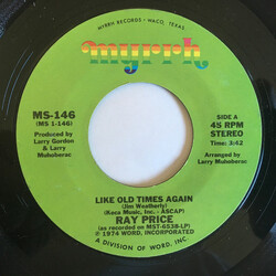 Ray Price Like Old Times Again / My First Day Without Her VINYL 7" USED