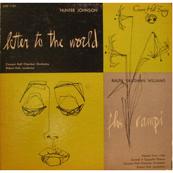 Hunter Johnson (2) / Ralph Vaughan Williams Letter To The World / Flos Campi Vinyl LP USED