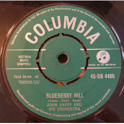 John Barry & His Orchestra Blueberry Hill USED VINYL 7INCH SINGLE 45 RPM