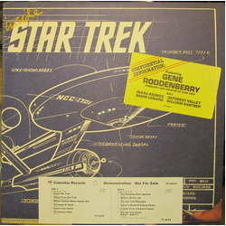 Gene Roddenberry Inside Star Trek Vinyl LP USED
