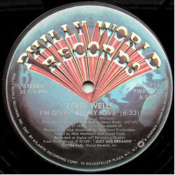 Terri Wells I'm Givin' All My Love USED VINYL 12INCH 33 S RPM