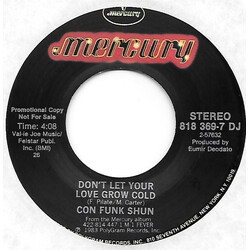 Con Funk Shun Don't Let Your Love Grow Cold USED VINYL 7INCH 45 RPM PROMO