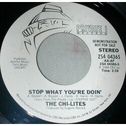 The Chi-Lites Stop What You're Doin' USED VINYL 7INCH 45 RPM PROMO STEREO