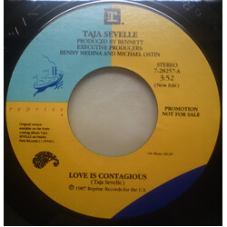 Taja Sevelle Love Is Contagious USED VINYL 7INCH SINGLE PROMO STEREO