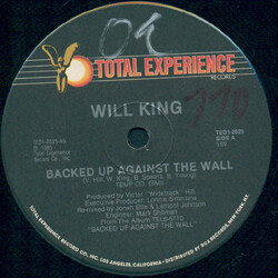 Will King Backed Up Against The Wall USED VINYL 12INCH 33 S RPM SINGLE