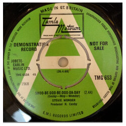 Stevie Wonder Shoo-Be-Doo-Be-Doo-Da-Day USED VINYL 7INCH SINGLE 45 RPM PROMO