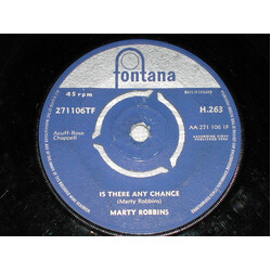 Marty Robbins Is There Any Chance / I Told My Heart USED VINYL 7INCH 45 RPM SINGLE