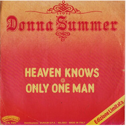 Donna Summer Heaven Knows / Only One Man USED VINYL 7INCH 45 RPM LIMITED EDITION
