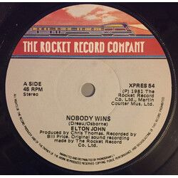 Elton John Nobody Wins USED VINYL 7INCH 45 RPM SINGLE
