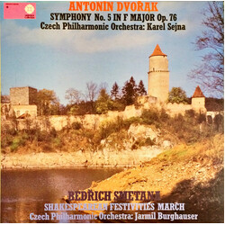 Antonín Dvořák / Bedřich Smetana / The Czech Philharmonic Orchestra / Karel Šejna / Jarmil Burghauser Dvorak: Symphony No. 5/Smetana: Shakespearean Fe