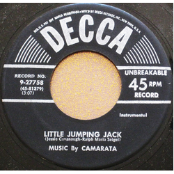 Tutti Camarata Little Jumping Jack / The Grasshoper Vinyl 7" USED