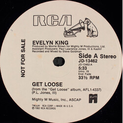 Evelyn King Get Loose USED VINYL 12INCH 33 S RPM PROMO