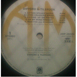 Difford & Tilbrook Difford & Tilbrook Vinyl LP USED