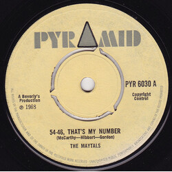 The Maytals / Roland Alphonso 54-46, That's My Number / Dreamland USED VINYL 7INCH 45 RPM SINGLE