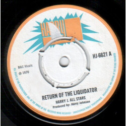 Harry J. All Stars Return Of The Liquidator USED VINYL 7INCH 45 RPM SINGLE